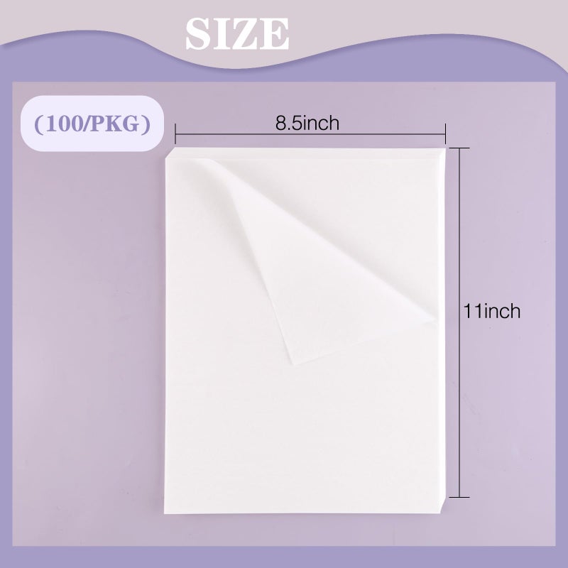 Lineco Unbuffered Acid-Free Interleaving Tissue 8.5" x11", Archival Papers, Preserves Photographs, Artwork and Textiles, for Black & White, Color, and Albumen Prints, Pack of 100 - Image 3